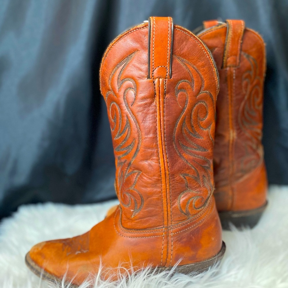 Vintage Leather “Cowboy” Boots